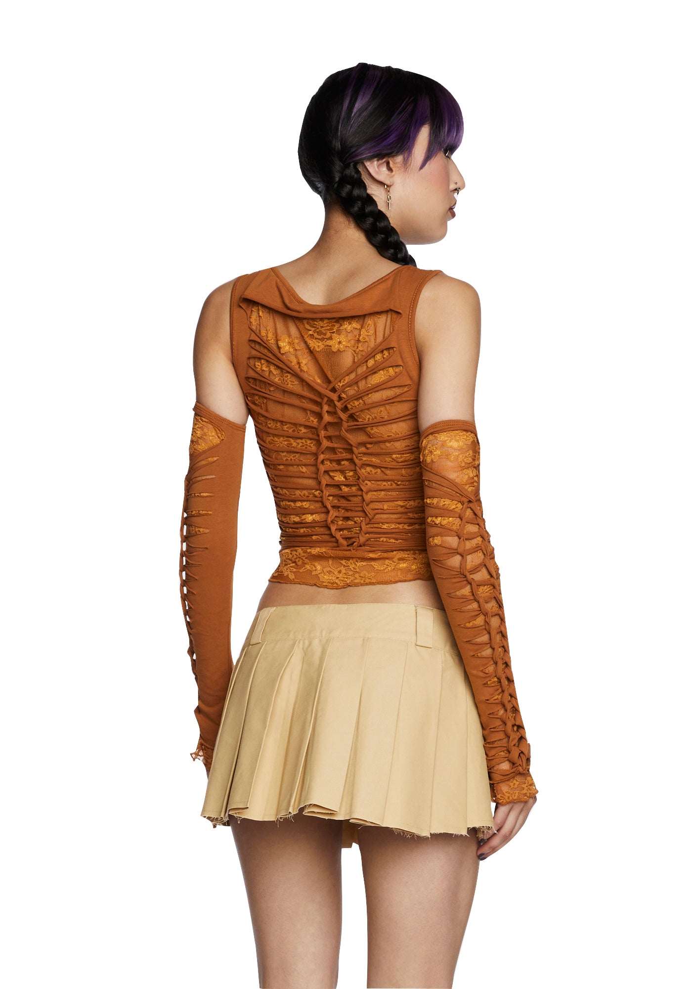 Alternative Spells Top And Gloves Set ?C Brown - Image 4