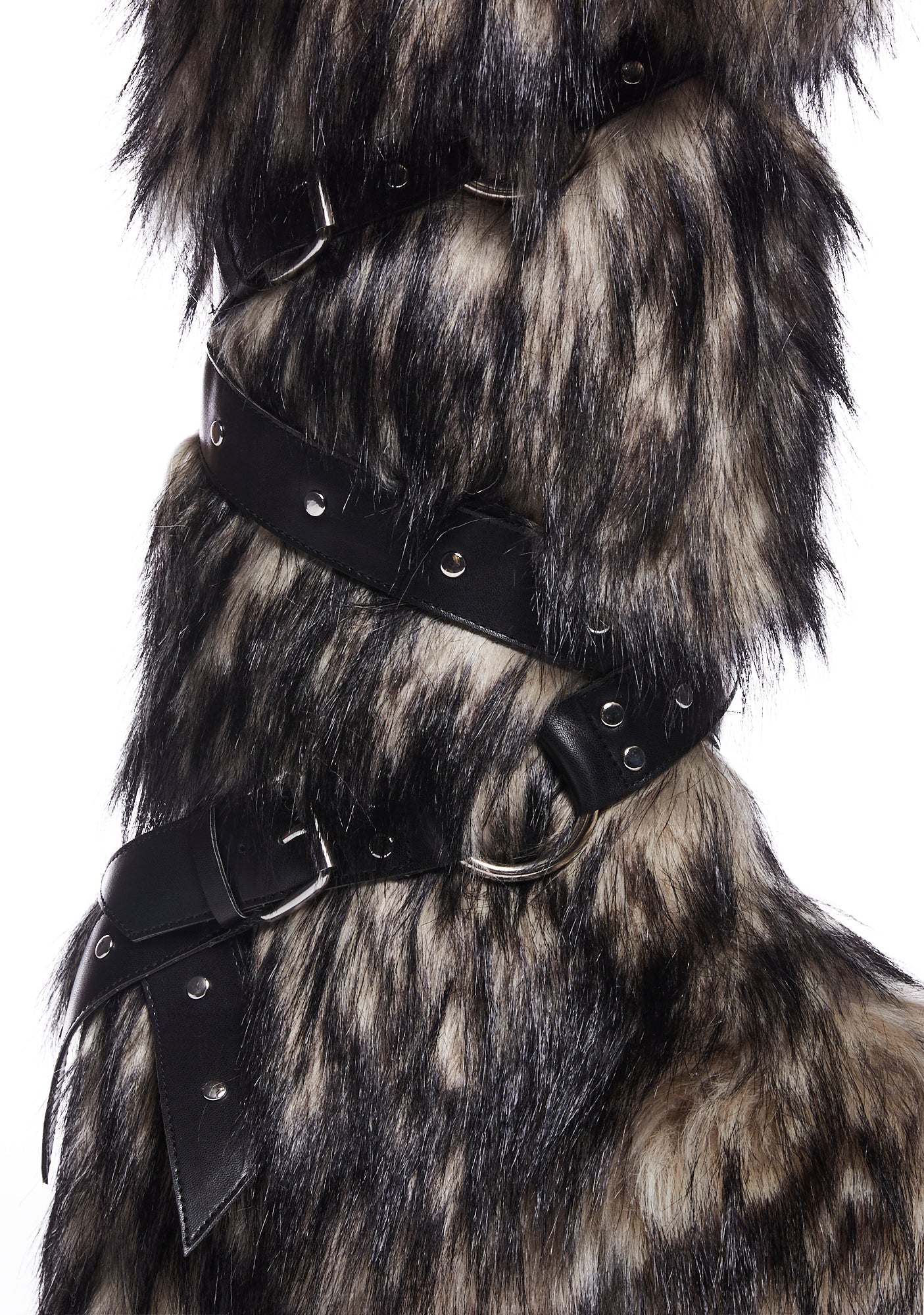 Wild Instincts Faux Fur Boots ?C Off White - Image 2