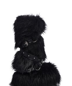 Wild Instincts Faux Fur Boots - Black