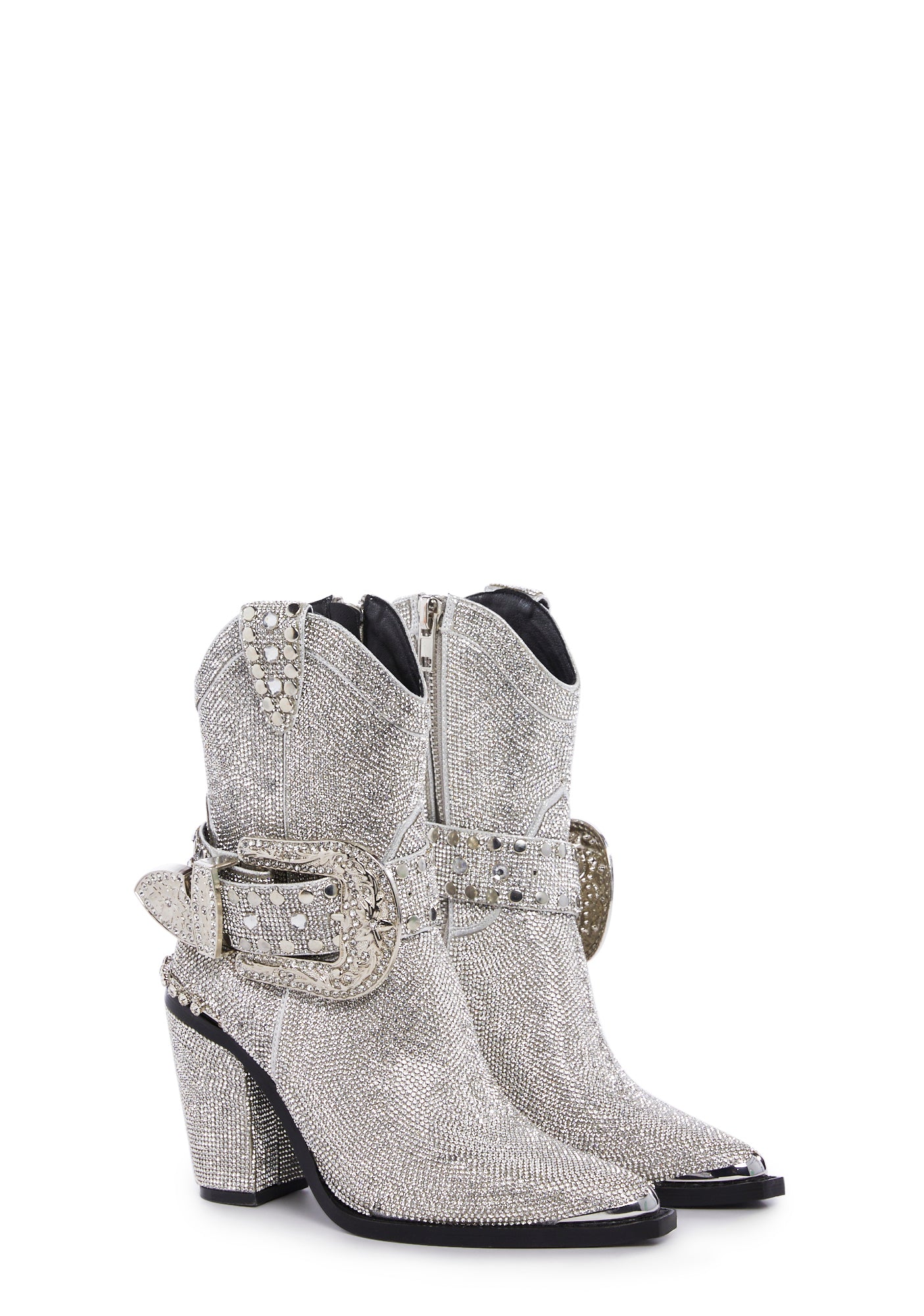 Sharp Sheriff Shine Cowboy Boots ?C Silver - Image 3