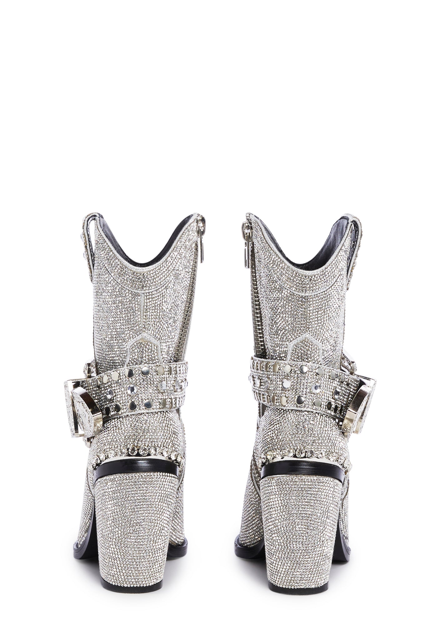 Sharp Sheriff Shine Cowboy Boots ?C Silver - Image 4