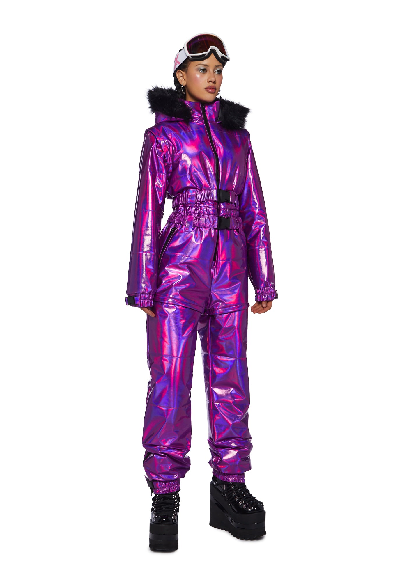 Aurora Beam Holographic Snowsuit ?C Purple - Image 5