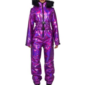Aurora Beam Holographic Snowsuit ?C Purple