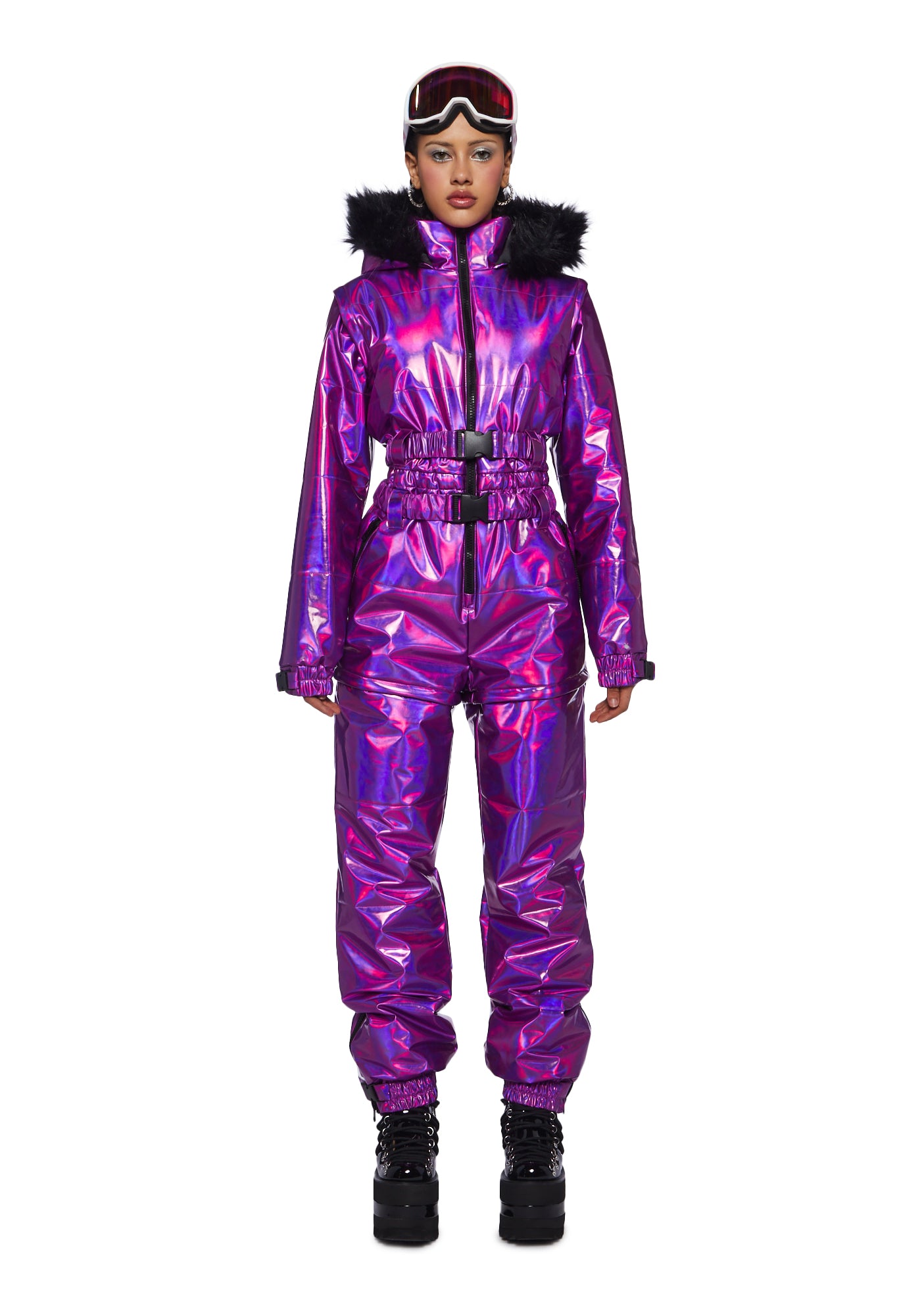 Aurora Beam Holographic Snowsuit ?C Purple