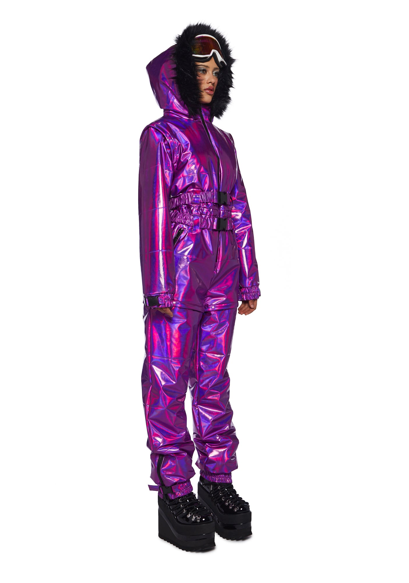 Aurora Beam Holographic Snowsuit ?C Purple - Image 3