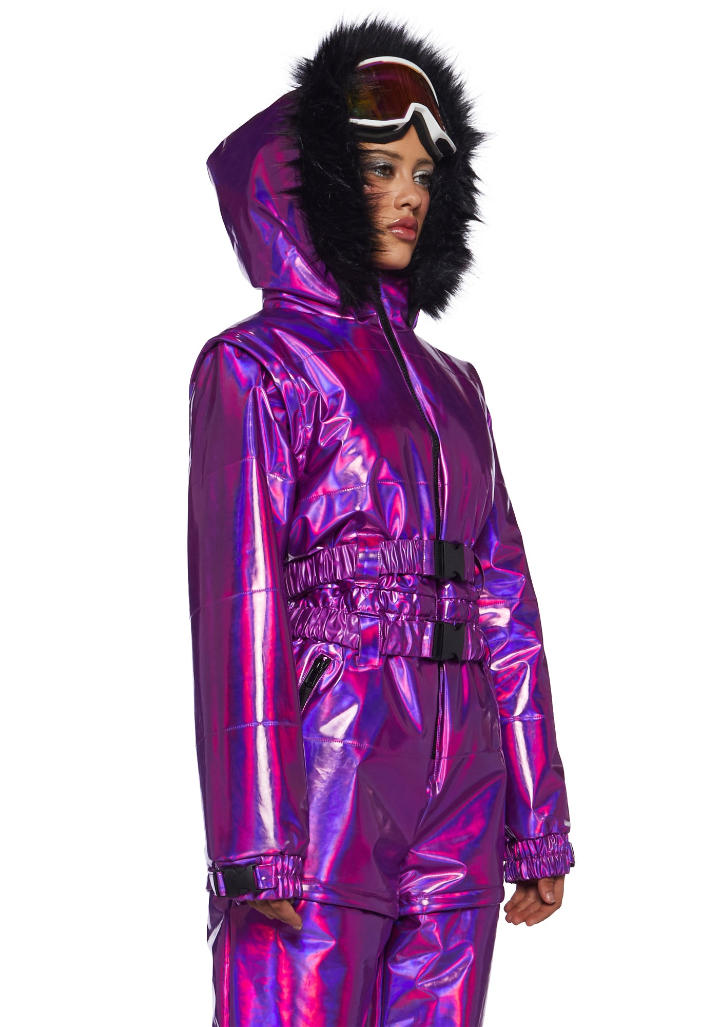 Aurora Beam Holographic Snowsuit ?C Purple - Image 2