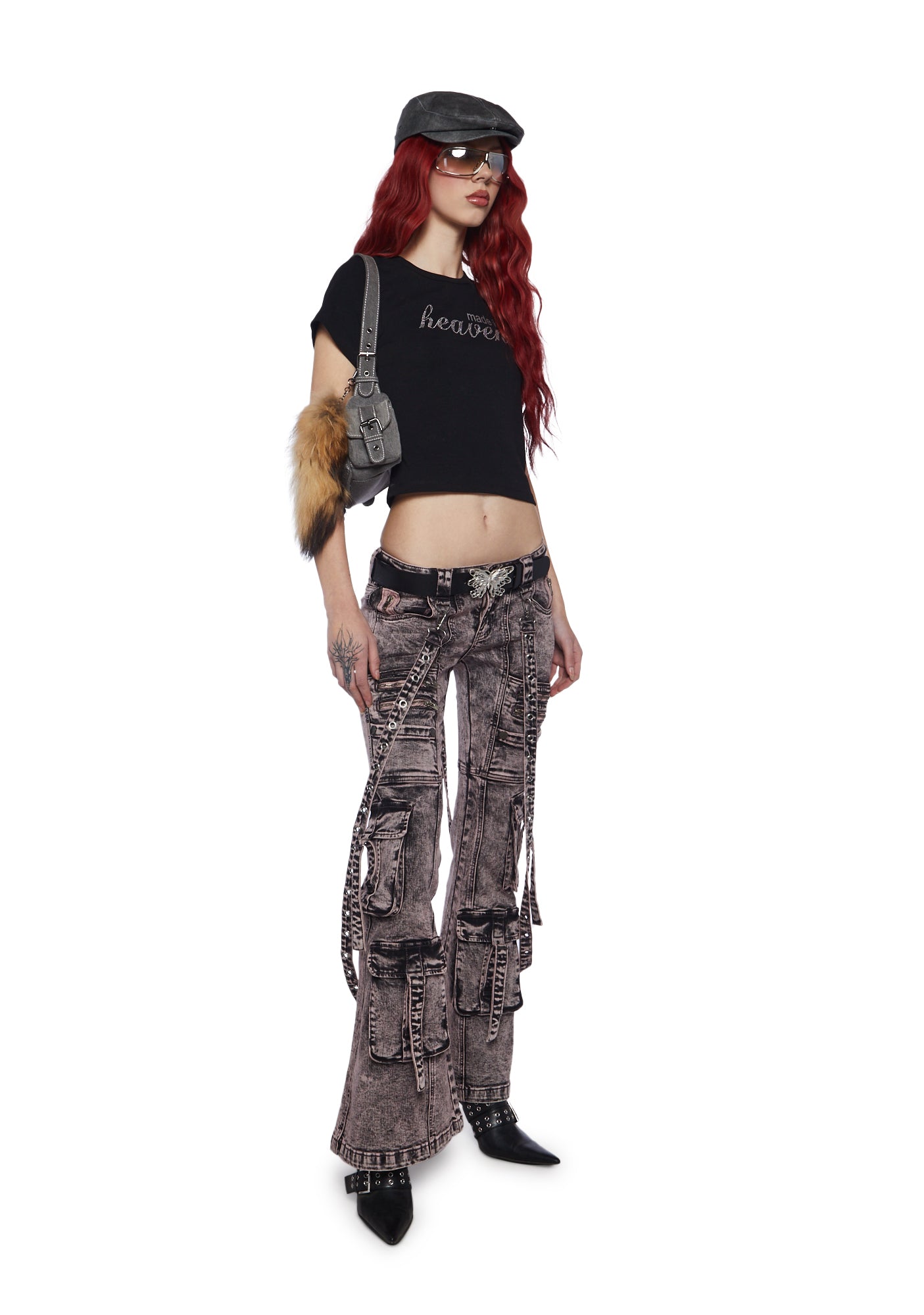 Aurora Cargo Jeans ?C Light Purple - Image 2