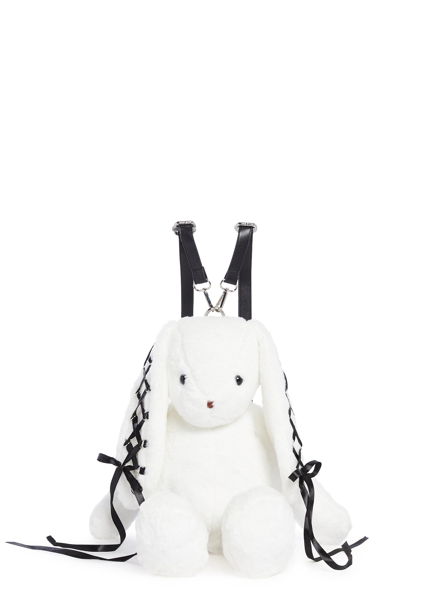 Cuddly Bunny Plush Backpack ?C White