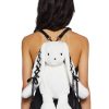 Cuddly Bunny Plush Backpack ?C White