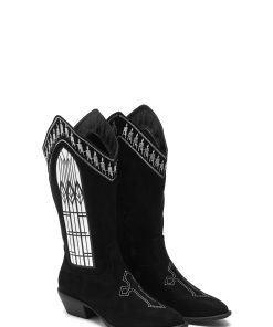 Alternative view of Broken Confessions Cowboy Boots - Black