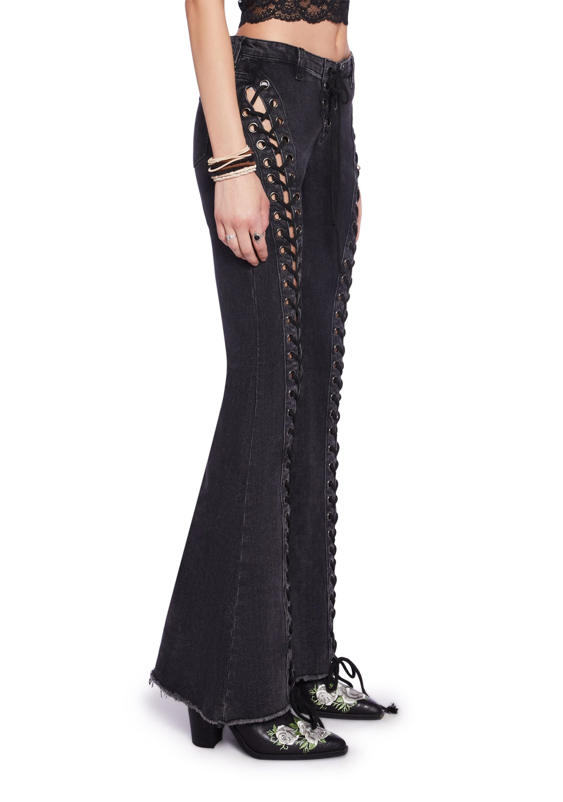 Wild Wanderer Flare Jeans ?C Black - Image 3