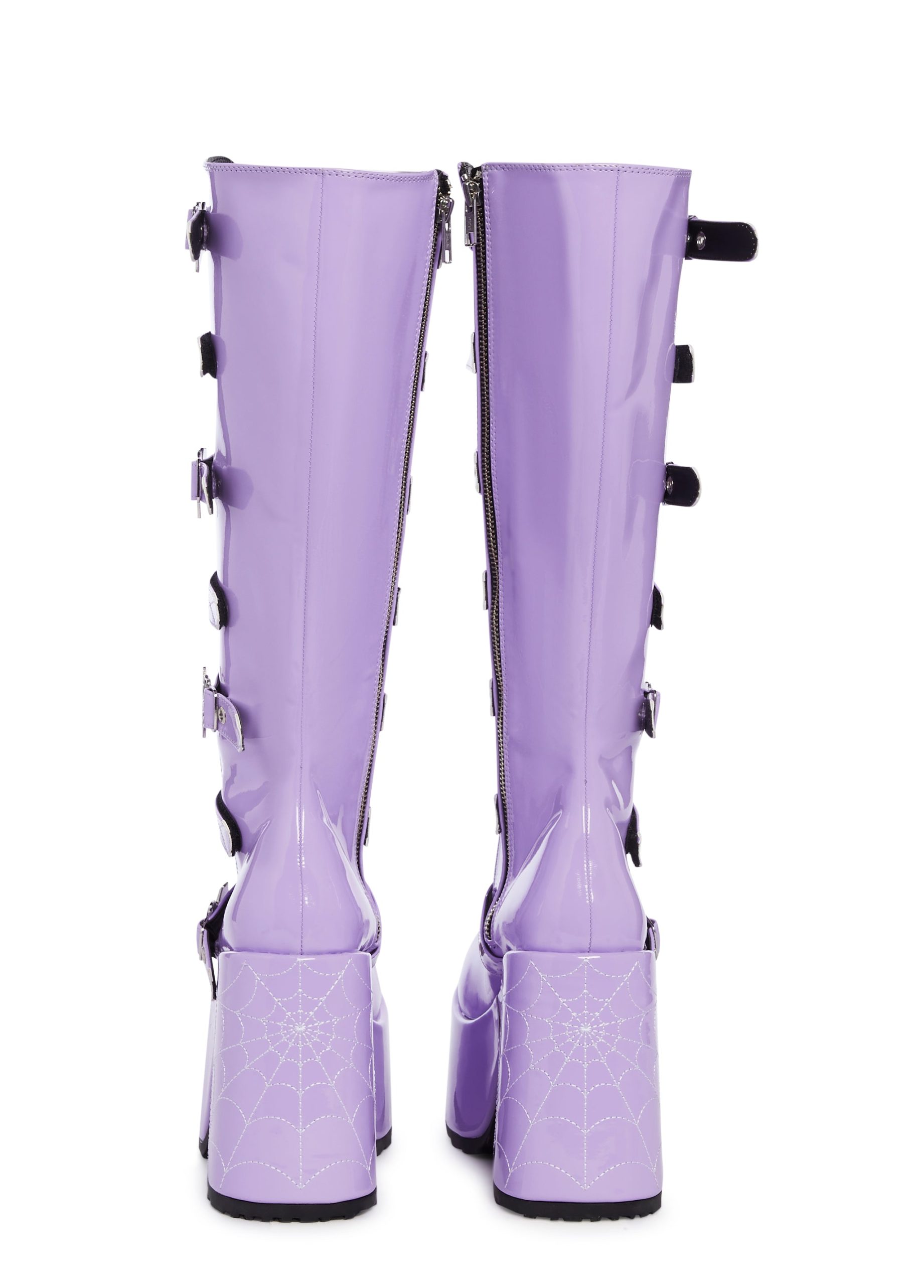 Camel-223 Platform Glow In The Dark Knee High Boots - Image 4