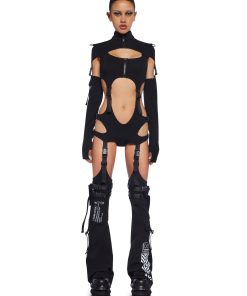 Digital Lands Bodysuit And Leg Warmers Set