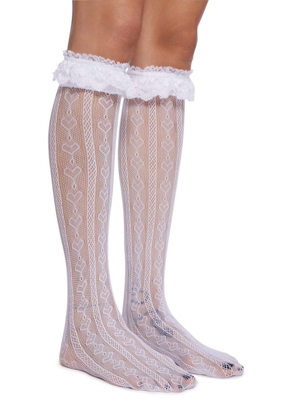 Love Potion Knee High Socks ??White