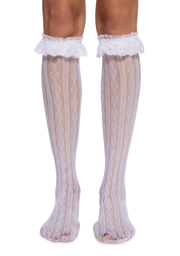 Love Potion Knee High Socks ??White