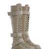 Low Traitor Knee High Boots ?C Light Gray