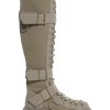 Low Traitor Knee High Boots ?C Light Gray