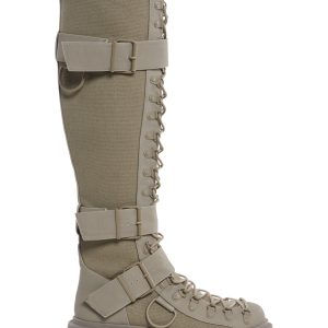 Low Traitor Knee High Boots ?C Light Gray