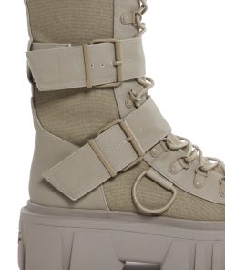Alternative view of Low Traitor Knee High Boots - Light Gray