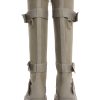 Low Traitor Knee High Boots ?C Light Gray