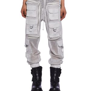 Complex Nights Fishnet Cargo Pants ?C Gray