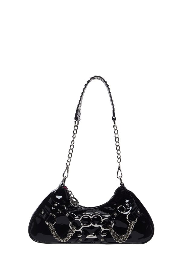 Ciska Brass Knuckle Shoulder Bag