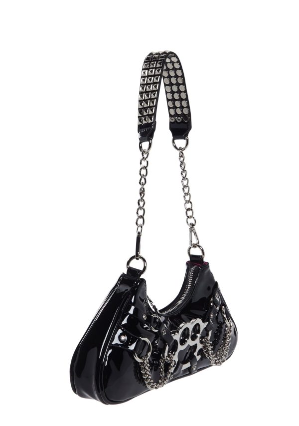 Ciska Brass Knuckle Shoulder Bag
