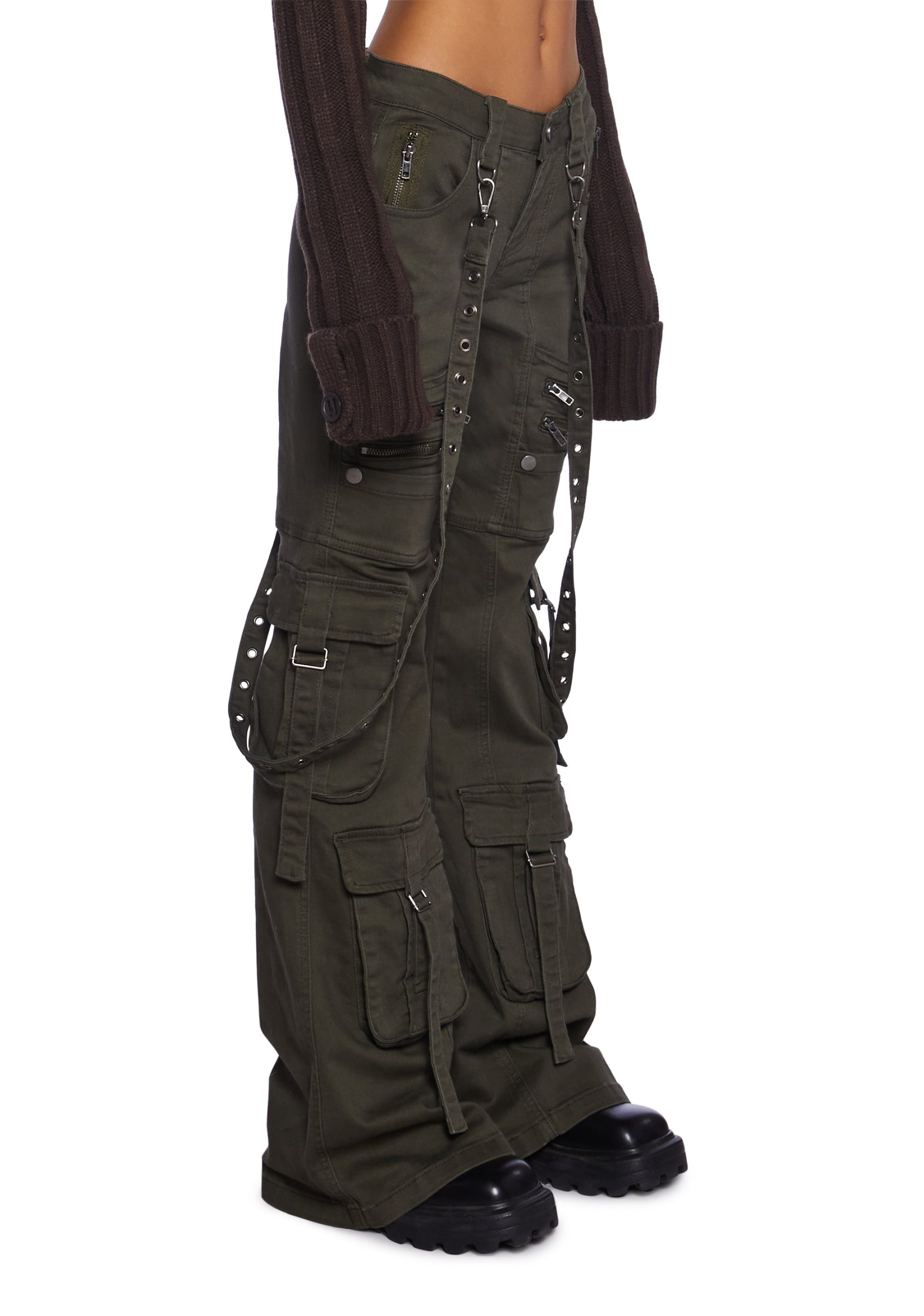 Aurora Cargo Jeans ?C Twill Green - Image 3