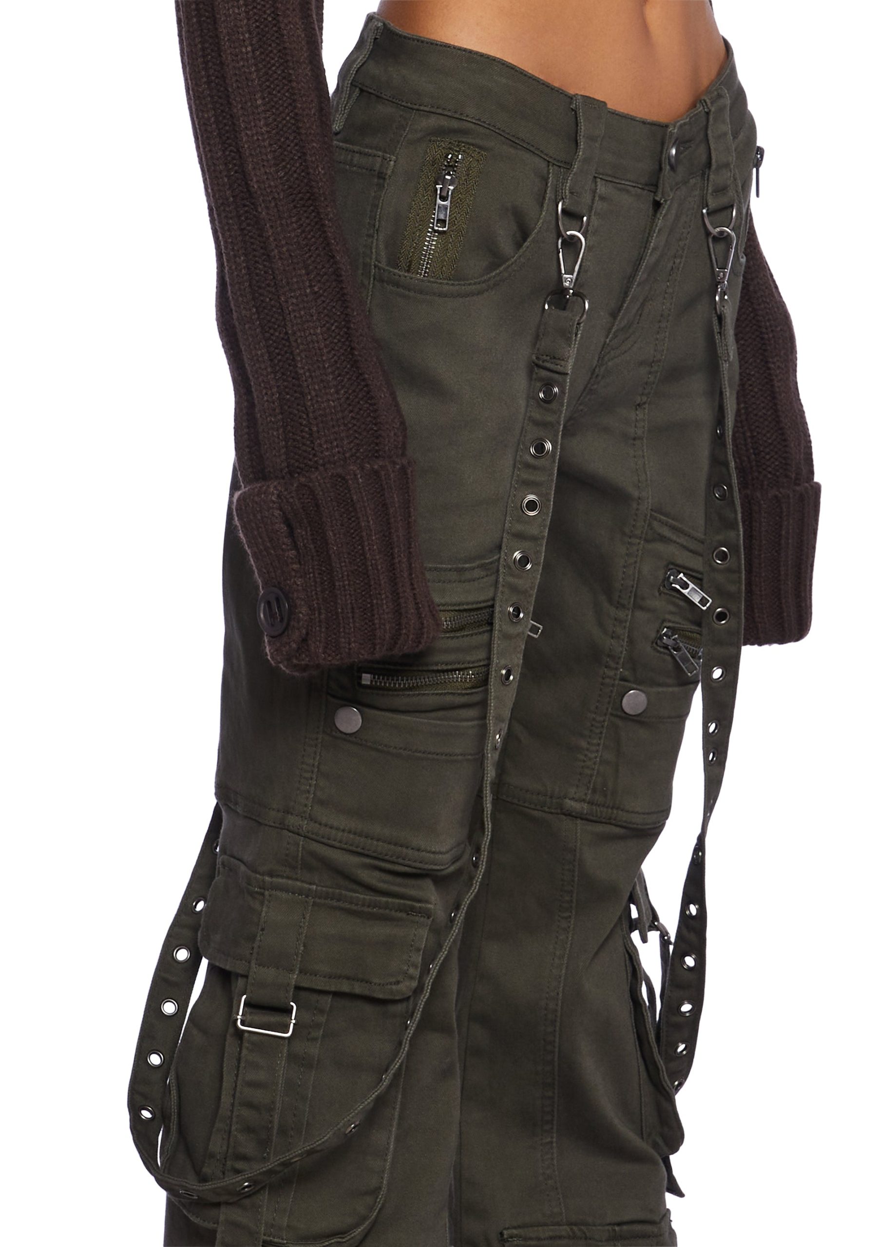 Aurora Cargo Jeans ?C Twill Green - Image 5