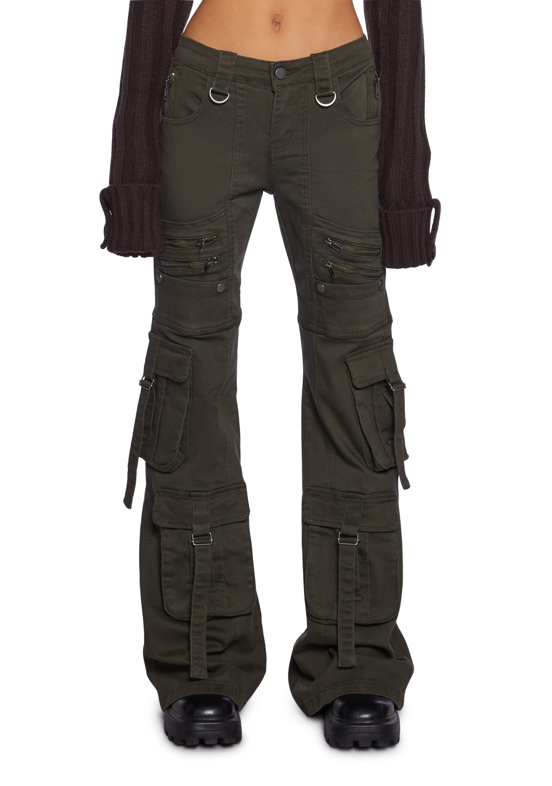 Aurora Cargo Jeans ?C Twill Green - Image 6