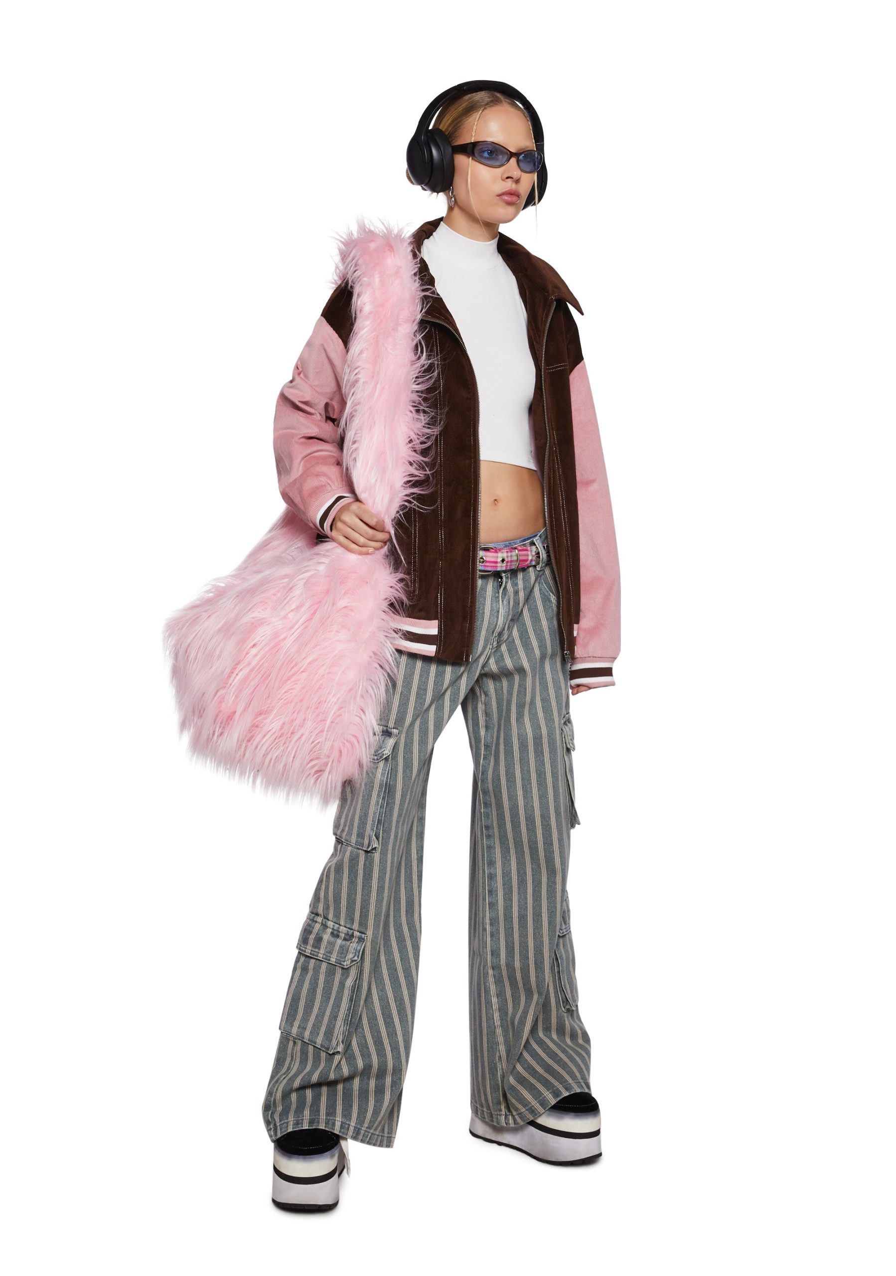 All I Do Striped Cargo Pants - Image 2