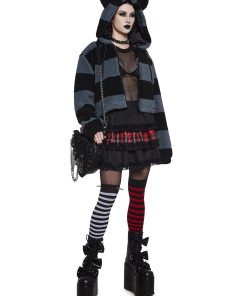 Alternative view of Black Cat Energy Hooded Sherpa Jacket