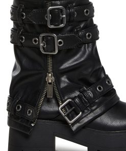 Alternative view of Warp Combat Boots - Black