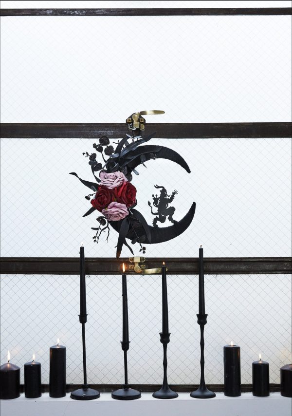 Naughty Not Nice Krampus Wreath