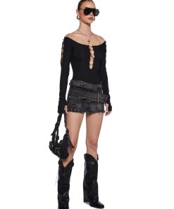 Alternative view of Awestruck Thoughts Cutout Bodysuit