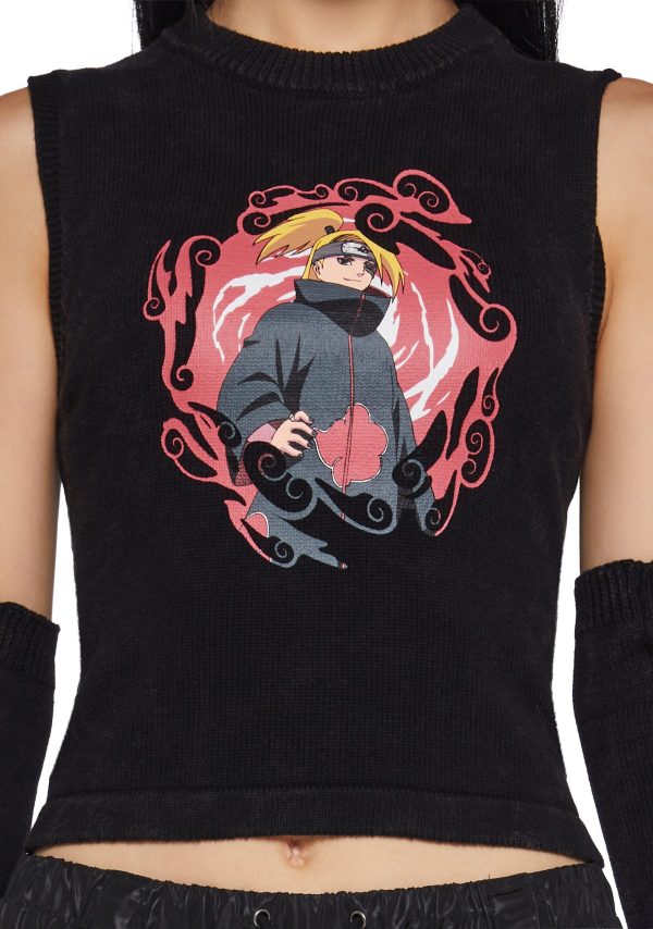 Explosive Art Top And Arm Warmers Set