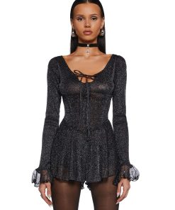 Ball Drop Glitter Playsuit