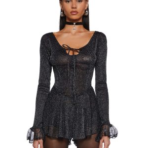 Ball Drop Glitter Playsuit