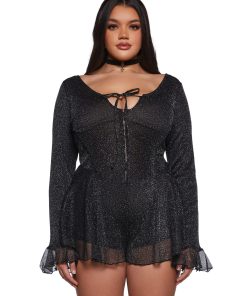 Alternative view of Ball Drop Glitter Playsuit