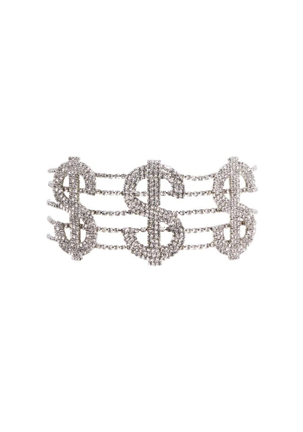 Dollar Signs Crystal Choker