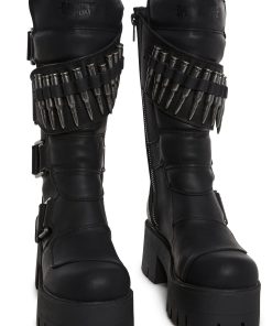 Alternative view of Warp Bullet Combat Boots - Black