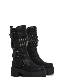 Warp Bullet Combat Boots - Black