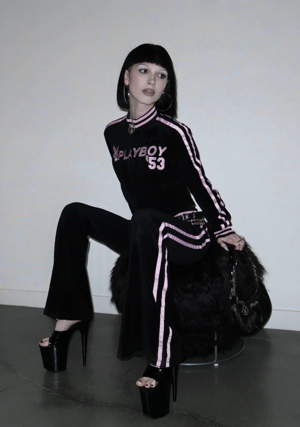 Leisurely Yours Velour Track Jacket