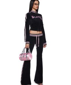 Alternative view of Leisurely Yours Velour Track Jacket
