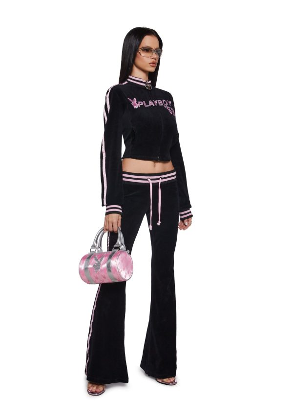 Leisurely Yours Velour Track Jacket