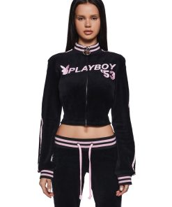 Leisurely Yours Velour Track Jacket