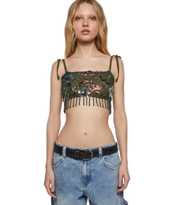 Fluorescent Eden Crop Tank