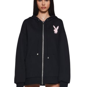 Flirt More Zip-Up Hoodie