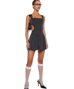 Alternative view of After Work Drinks Pinstripe Mini Dress