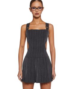 After Work Drinks Pinstripe Mini Dress